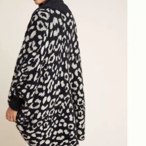 Anthropologie Akemi Kin Leopard Cardigan OS black - Picture 6 of 6